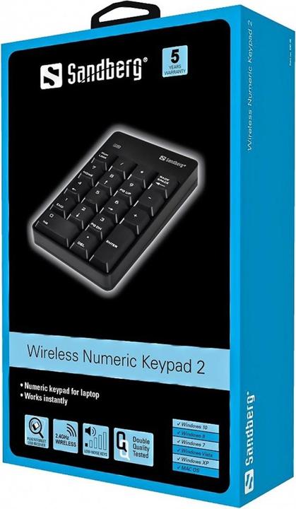 Actual product image Sandberg Numeric Keypad 2 (Numeric keypad, Wireless)