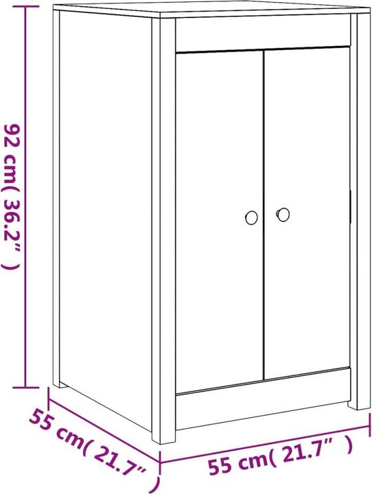 Produktbild VidaXL Outdoor-Küchenschrank Massivholz Kiefer,Material