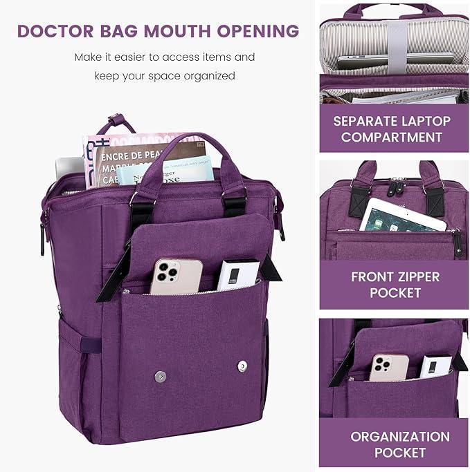 Produktbild Only-Bags.Store Stilvoller kleiner Laptop-Rucksack - Modischer College Daypack mit verstellbaren Trägern, robustem