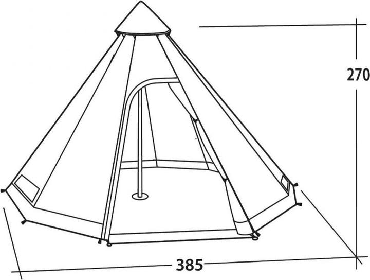 Actual product image Easy Camp Tipi Moonlight (Dome tent, 6.80 kg, 8 persons)
