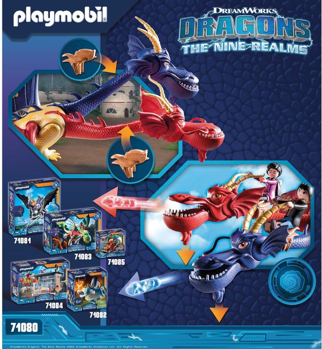 Actual product image Playmobil The Nine Realms - Wu & Wei with Jun (71080, Playmobil Dragons)