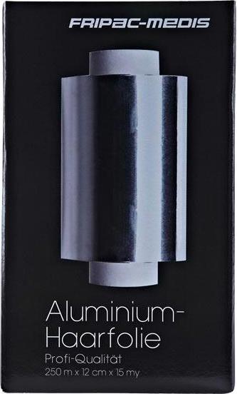 Produktbild Fripac Alusträhnenfolie silber 15my 12cm x 250m im Karton mit Abrisskante
