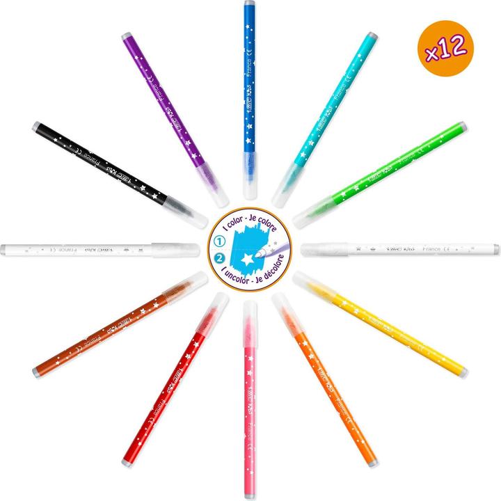 Image du produit Bic Kids Coloring Case avec autocollants (Multicolore, 64 x)
