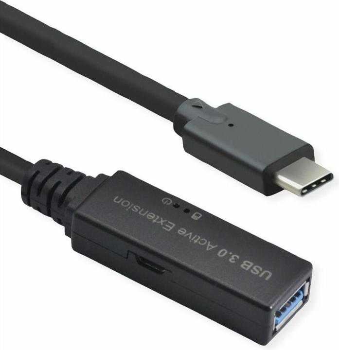 Actual product image Roline Ultra Long USB3.2 Gen1 Extension Cable C-A ST/BU 20 m - Cable - Digital/Date (20 m, USB 3.2 Gen 1)