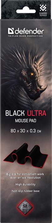 Image du produit Defender 50561 Tapis de souris de jeu Noir, rouge