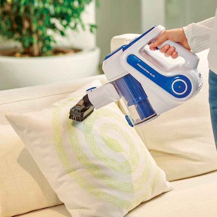 Actual product image Polti PBEU0118 FORZASPIRA SLIM SR90B PLUS Rechargeable electric vacuum, Blue/White