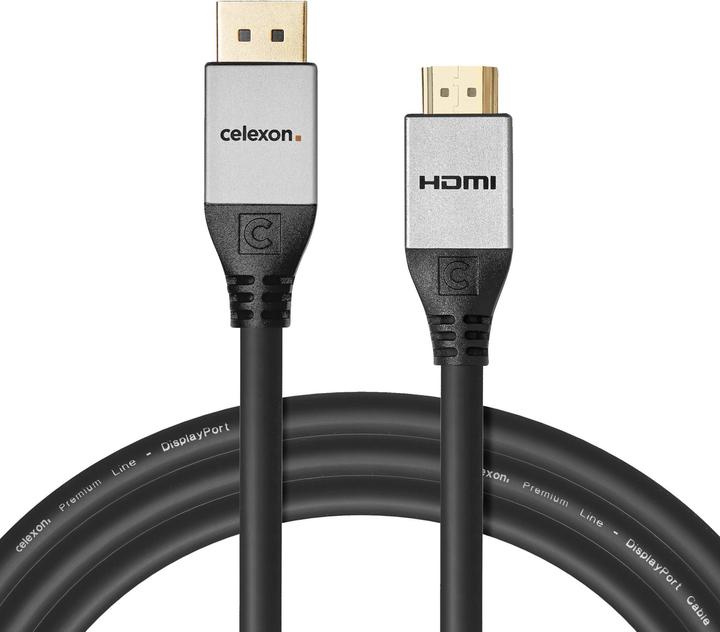 Produktbild Celexon DisplayPort auf HDMI Kabel 4K 5,0m - Professional Line (5 m, HDMI)