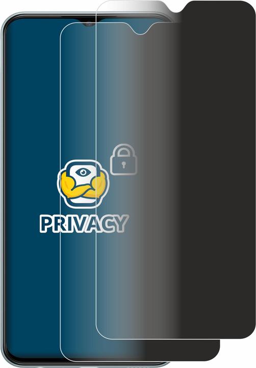 Productafbeelding BROTECT Sichtschutzfolie Anti-Spy Privacy Folie Blaulicht-Schutz (2 Stuk, Samsung Galaxy M23)