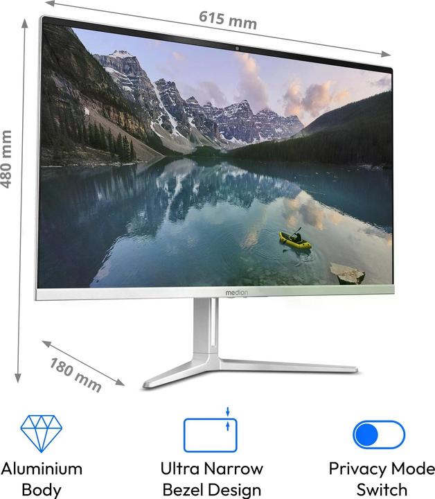 Immagine prodotto Medion Akoya E27419 AIO (Intel Core i5-13420H, 16 GB, 512 GB, Grafica Intel UHD)