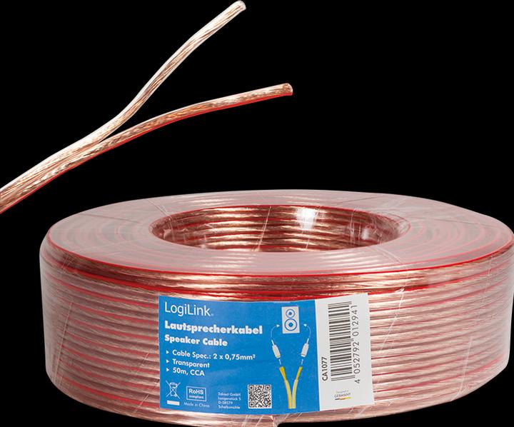 Produktbild LogiLink CA Lautsprecherkabel (50 m, 0.75 mm²)