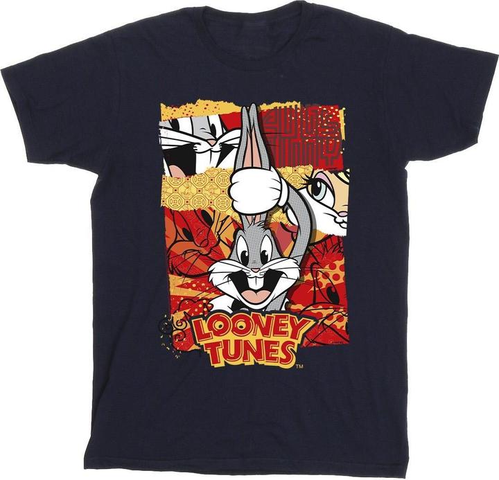 Actual product image Looney Tunes Boys Bugs Rabbit Comic New Year T-Shirt (140, 146)