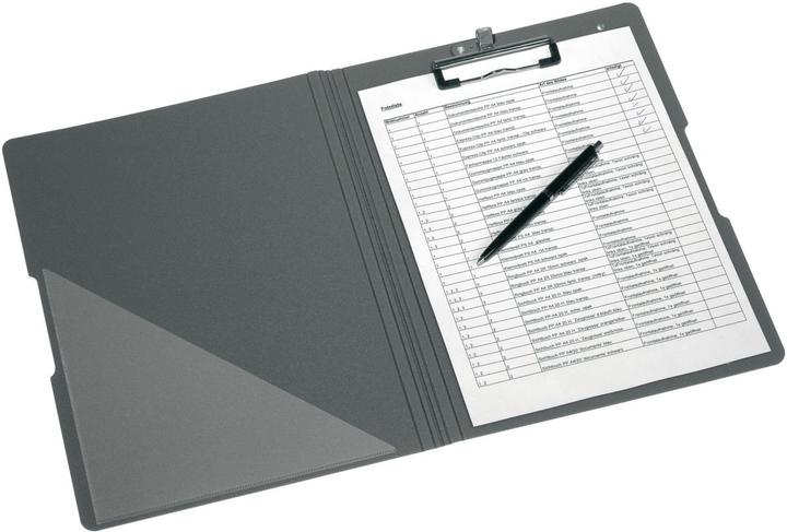 Produktbild Herlitz Klemmbrett-Mappe easy orga to go, beere DIN A4, aus Polyfoam-Kunststoff, vernickelte Klemmmechanik (24 x 33 cm)