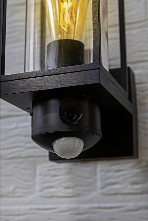 Image du produit Lutec Flair Lampe pour caméra E27 dimmable IP44 noir (E27, IP44)