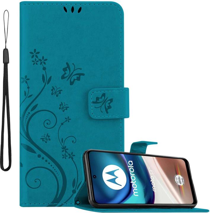 Produktbild Cadorabo Hülle für Motorola MOTO G42 mit Blumen Muster (Motorola Moto G42)