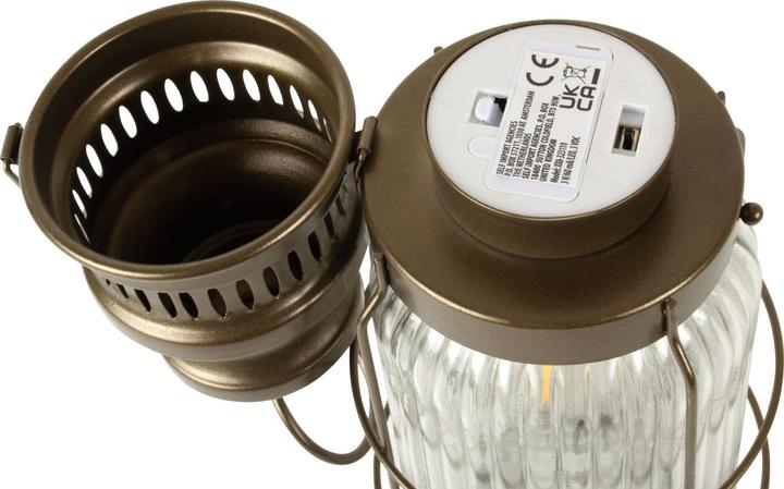 Produktbild Vilde LED-Laterne im Retro-Stil (12 x 38 cm)