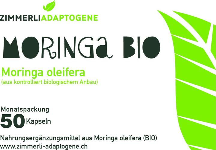 Produktbild Zimmerli Adaptogene Moringa Kapseln (BIO) 50 Kapseln (1 Stück, Kapseln, 25 g)