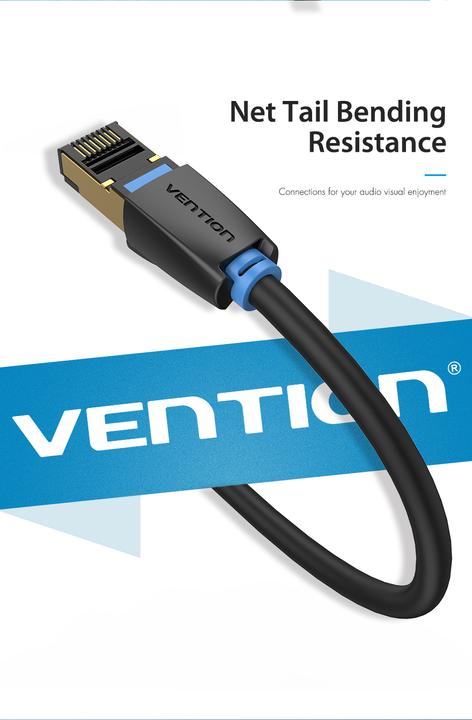 Immagine prodotto Vention Cavo di rete SFTP Categoria 8 IKABK 8m Nero (S/FTP, CAT8.1, 8 m)