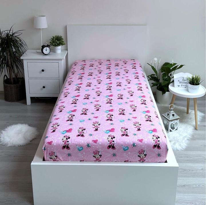 Actual product image Tinisu Minnie Mouse fitted sheet - 90x200 cm duvet cover single bed mattress cover (90 x 200 cm)