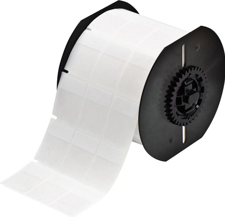 Immagine prodotto Brady B33-9-427, vinile autolaminante, bianco/trasparente, opaco, 25,40 x 12,70(36,50) mm, perma