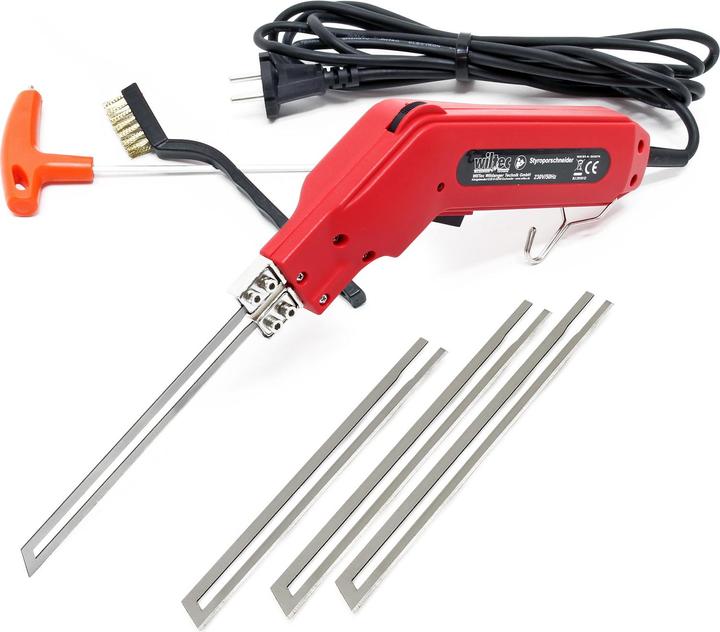 Produktbild Wiltec Styroporschneider 150W Heissdrahtschneider 4 Klingen Dämmstoffschneider