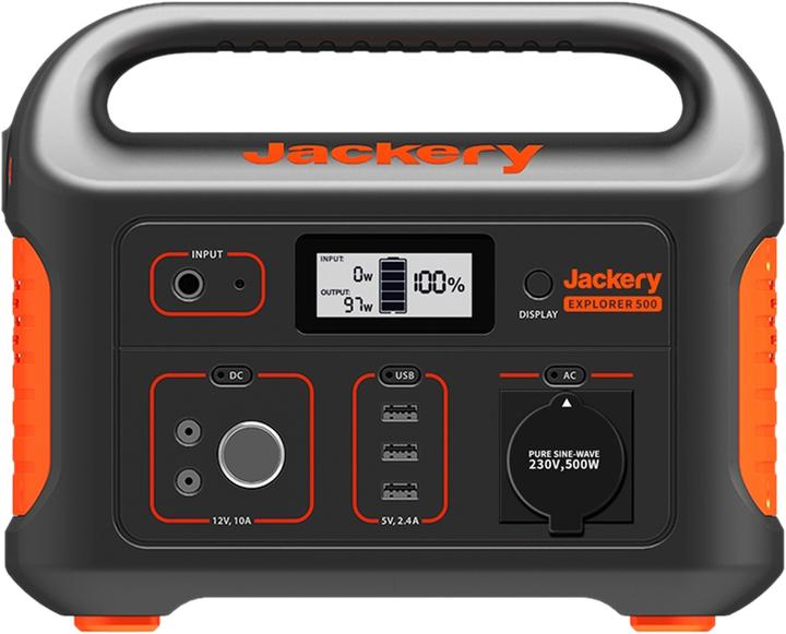 Jackery Explorer 500 (518 Wh, 6.40 kg)