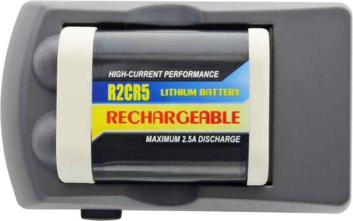 Produktbild AccuCell Schnellladegerät 2CR5 PowerSet inklusive dem Li-ion Akku 2CR5, 2CR5M, 2-CR5 M (1 Stk., 2CR5, 600 mAh, Ladegerät inkl. Akku)