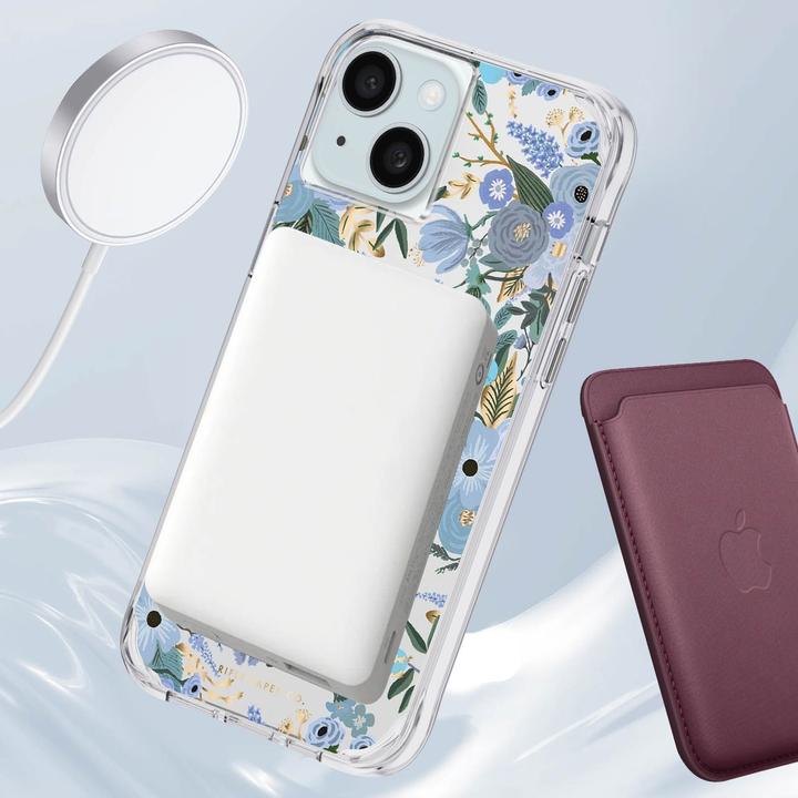 Image du produit Case-Mate Rifle Party Co. Garden Party Blue MagSafe (Apple iPhone 15)