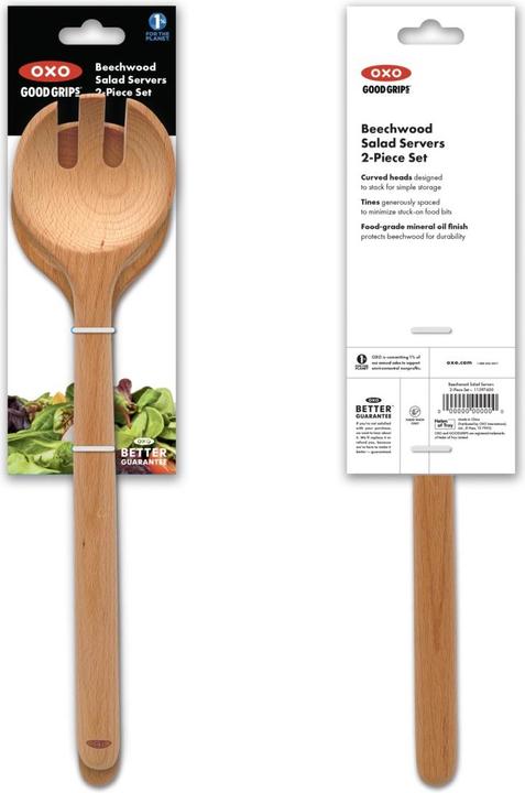 Actual product image OXO Good Grips beech wood salad servers, 2 pieces (Salad servers)