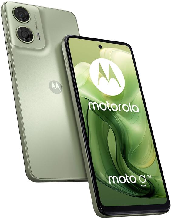 Produktbild Motorola moto g24 (128 GB, Ice Green, 6.56", Hybrid Dual SIM, 50 Mpx, 4G)