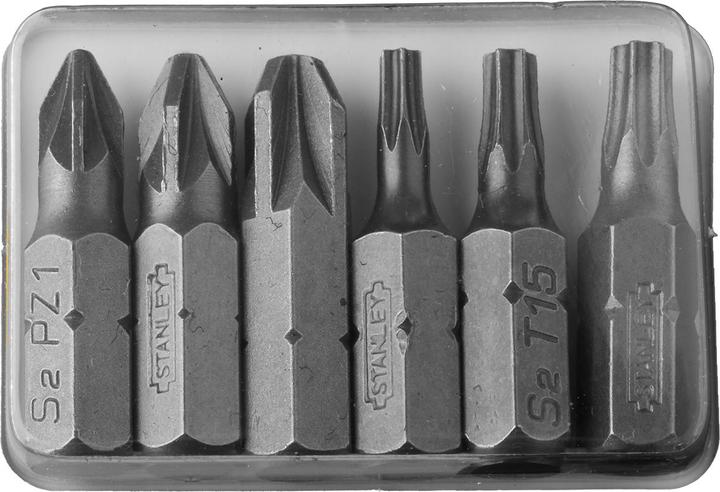 Actual product image Stanley Interchangeable bit flat screwdriver set, 12 pieces (Pozidriv cross recess (PZ), Port, Phillipps cross recess (PH))