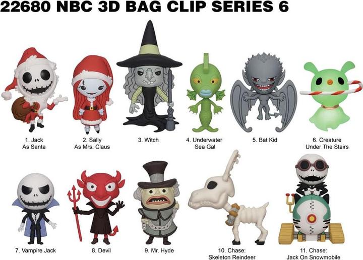 Image du produit Monogram Int. Nightmare before Christmas 3D PVC Pendentif de poche série 6 Display (24)