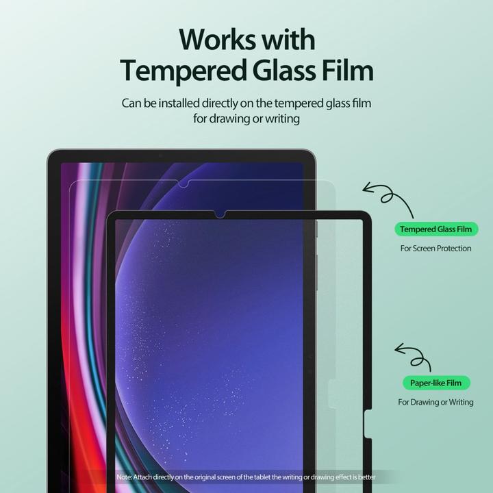 Produktbild Dux Ducis Naad Paperfeel Schutzfolie Tab S9 Plus/S8 Plus/S7FE/S7Plus - Schwarz (1 Stück, S8 Plus)