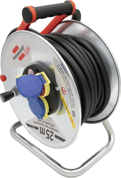 Actual product image Brennenstuhl Cable drum Garant SK for outdoor use, CH plug system IP55, 3x T23 sockets, T23 plug, Ka (25 m, 2.50 mm²)