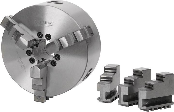 Immagine prodotto Optimum Mandrino a tre griffe per tornio a serraggio centrico Ø 200 mm Camlock DIN ISO 702-2 No. 6, 344276