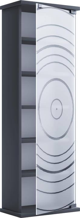 Actual product image VCM Holz CD DVD Stand Regal Glastür Tilano M (92 x 31 x 18 cm)