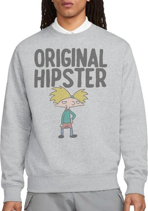 Actual product image Hey Arnold! Unisex Adult Original Hipster Sweatshirt (XL)