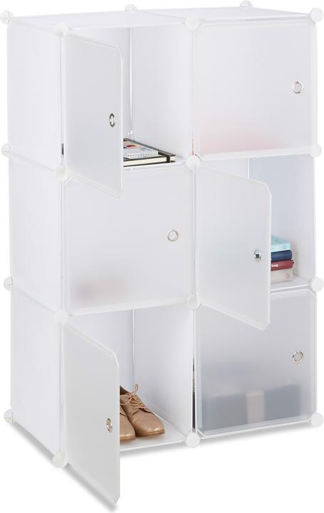 Actual product image Relaxdays Shelving System with 6 Doors (70 x 35 x 105 cm)
