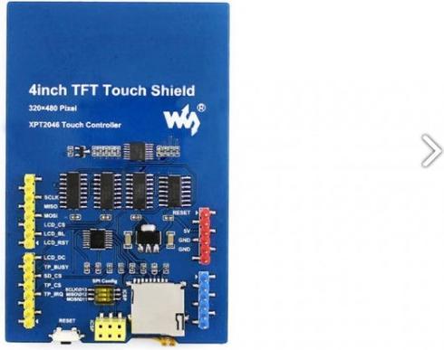 Produktbild WaveShare 4inch TFT Touch Screen Shield für Arduino