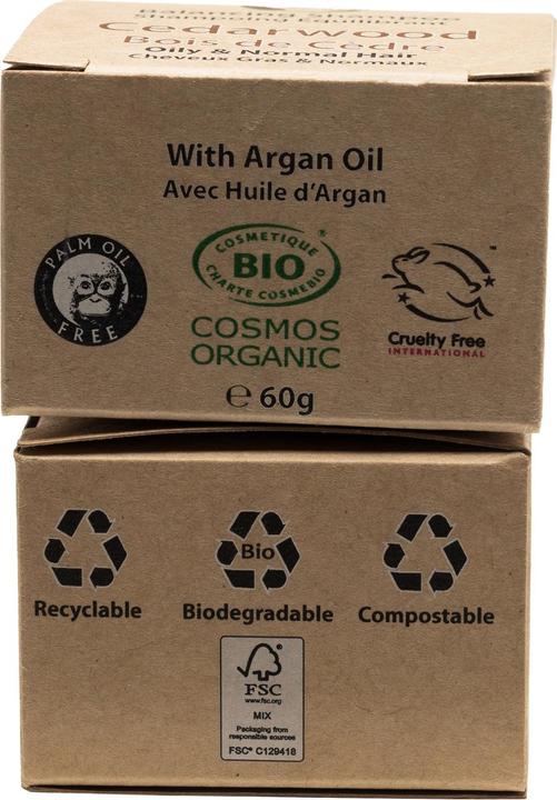 Produktbild Natura Punto Palmölfreies festes Bio-Shampoo, min. 77% kaltgepresste Öle, Arganöl, Lavendel & Rosmarin (Festes Shampoo)