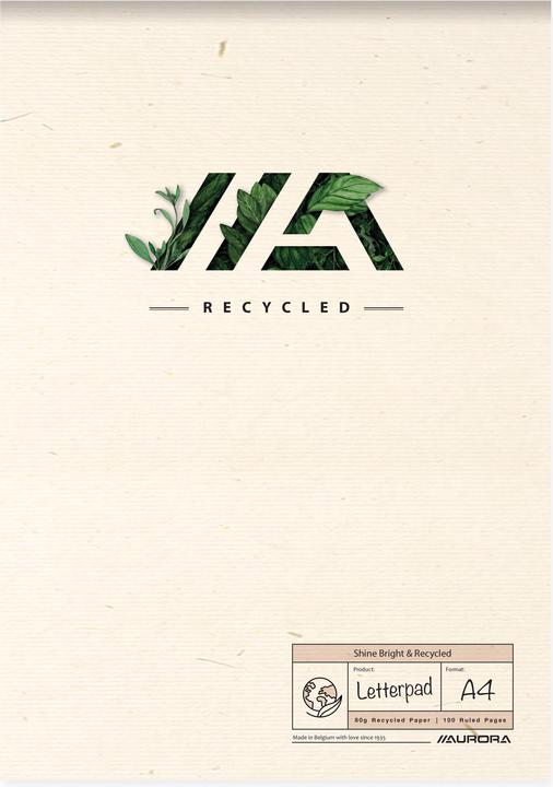 Actual product image Aurora Block (A4, Lined, No binding)