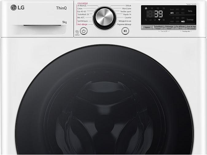 Produktbild LG LAVE-LINGE FRONTAL F94R76WHST 9KG 1400T DIRECT DRIVE (9 kg, Links)