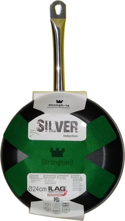 Image du produit Stronghold Poêle à frire 24cm (acier inoxydable avec revêtement ILAG) (24 cm, Ensemble de casseroles et de poêles de cuisson, Acier chromé)