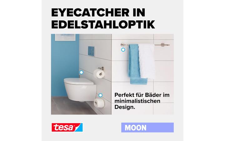 Immagine prodotto tesa Gancio per asciugamani MOON con soluzione adesiva senza forare
