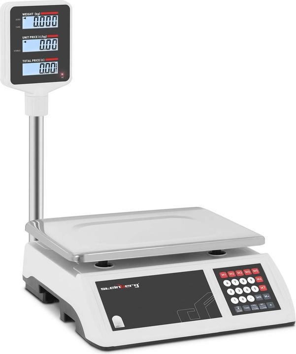 Produktbild Steinberg Kontrollwaage Preisrechenwaage Ladenwaage Marktwaage 6 kg / 1 g