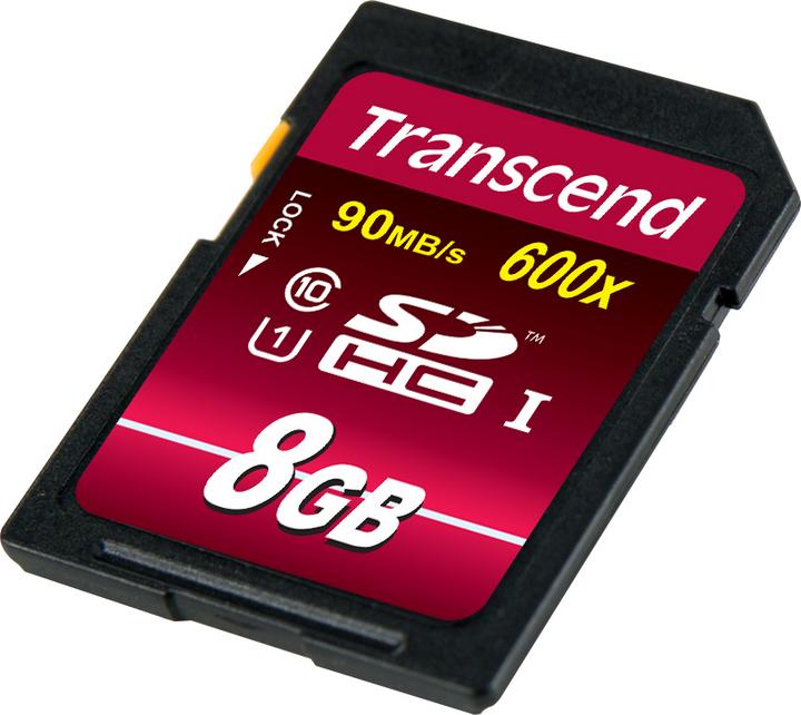 Immagine prodotto Transcend Sdhc Ultimate 600x (8 GB, SDHC, U1, UHS-I)