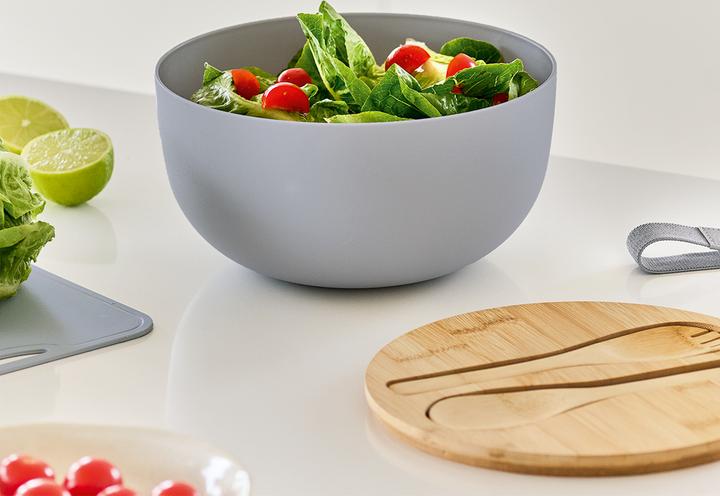 Produktbild Zeller Present Salatschüssel mit Besteck und Deckel (23.50 cm, 3 l, 1 x)