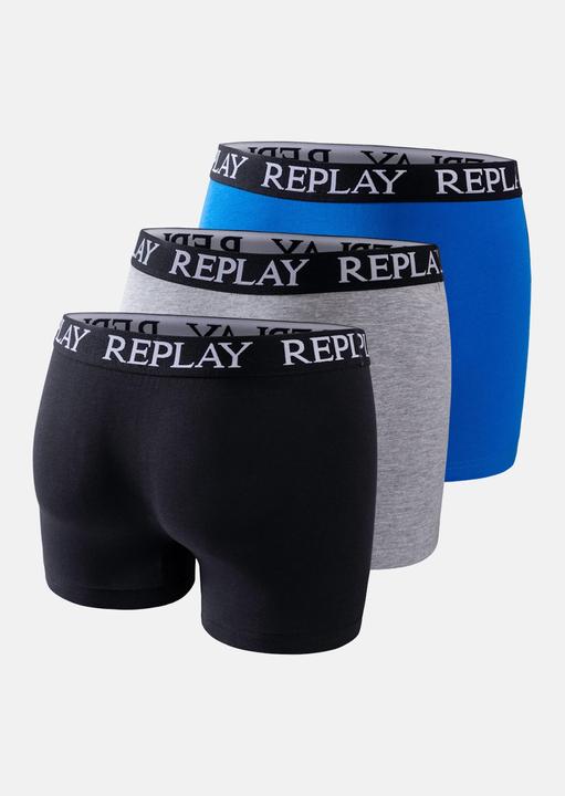 Produktbild Replay Trunk BOXER Style 01/C Basic Cuff Logo im 3er Pack (L, 3er Pack)