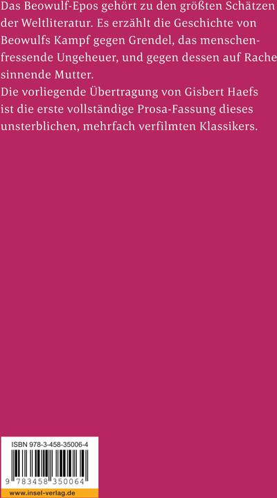 Produktbild Beowulf (Deutsch, Gisbert Haefs, 2007)