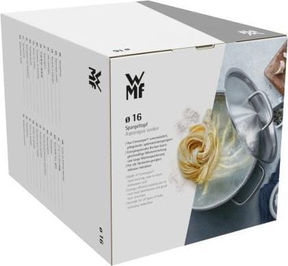 Productafbeelding WMF Asperge Pot Kookpot Inductie Hoog 16cm Pot met Glazen Deksel 5.0l Roestvrij Staal (16 cm, Steelpan, Roestvrij staal)