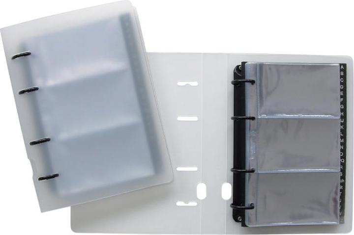 Actual product image Kolma Show book Visit 12.5x21 cm 4 rings filling height 2.5 cm colourless (125 x 210 mm, 35 mm, 1 Piece)